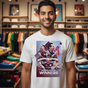Aston Villa Europa League Winners 2025-26 T-Shirt