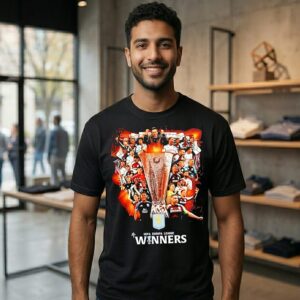 Aston Villa Fc 2026 Europa League Winners Trophy T-Shirt