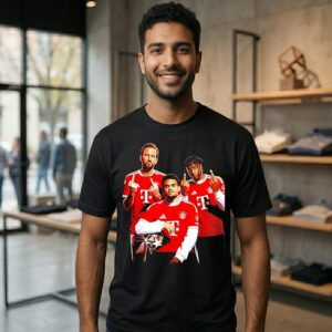 Bayern France Stars Harry Kane Luis Díaz And Michael Olise Middle Finger T-Shirt