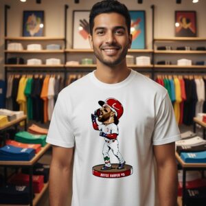 Bryce Harper Philadelphia Bobble Baseball Cartoon T-Shirt