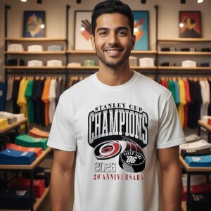 Carolina Hurricanes Stanley Cup Champions 2026 20th Anniversary T-Shirt