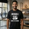 Cincinnati Bengals Back In Black Rugby Logo T-Shirt