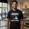 Cleveland Browns Back In Black Rugby Logo T-Shirt