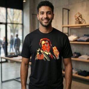 Clint Eastwood Hot Dog And Gun Vintage T-Shirt