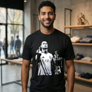Cr7’s 2025-26 Saudi Pro League Trophy Middle Finger T-Shirt