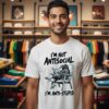 Crow I’m Not Antisocial I’m Anti Stupid T-Shirt