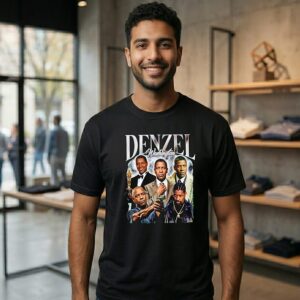 Denzel Washington Collage 90s Bootleg Vintage T-Shirt