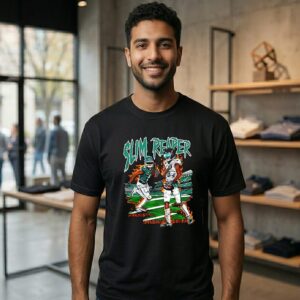 Devonta Smith Philadelphia Eagles Slim Reaper T-Shirt