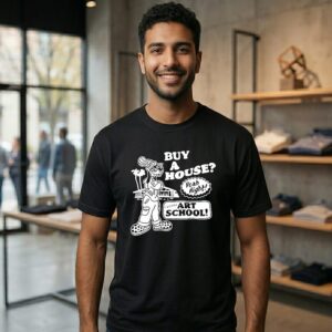 Dog Buy A House I Went To Art School Yeah Right T-Shirt