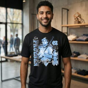 Erik Paulsen 44 North Carolina Baseball Player Collage Vintage T-Shirt