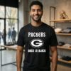 Green Bay Packers Back In Black Rugby Logo T-Shirt