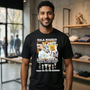 Hala Madrid Daniel Carvajal 2013-2026 Thank You For The Memories Signature T-Shirt