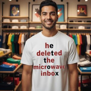 He Deleted The Microwave Inbox T-Shirt