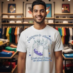 Hellaverse Emily Welcome To Heaven You’ll Never Wanna Go Back Down T-Shirt