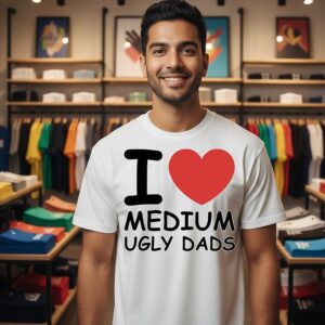I Love Medium Ugly Dads T-Shirt