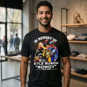In Memory Of Kyle Busch Rowdy 1985-2026 Signature Graphic T-Shirt