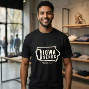 Iowa Sends USA Climbing Nationals Salt Lake City 2026 T-Shirt