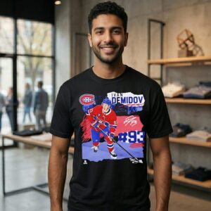 Ivan Demidov Montreal Canadiens Hockey Ice Signature T-Shirt
