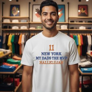 Jalen Brunson Daughters Wearing 11 New York My Dad’s The Mvp Hallelujah T-Shirt