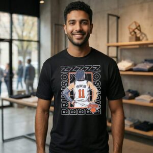 Jalen Brunson New York Knicks Repeat Pose Star T-Shirt