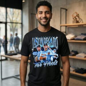 Jason Decaro Unc Baseball Player 90s Bootleg Vintage T-Shirt