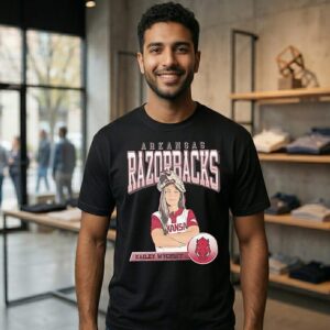 Kailey Wyckoff Arkansas Razorbacks Softball Player Pose T-Shirt