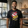 Kansas City Chiefs And Iowa Hawkeyes Two Teams One Heart Scratch T-Shirt