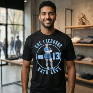 Kate Levy 13 Unc Women’s Lacrosse Player Pose Star T-Shirt