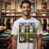Knicks Jalen Brunson Whorled Tickseed Art Graphic T-Shirt