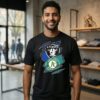 Las Vegas Raiders And Athletics Two Teams One Heart Scratch T-Shirt