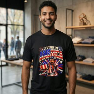 Living In America Rocky Apollo Creed 4th Of July T-Shirt