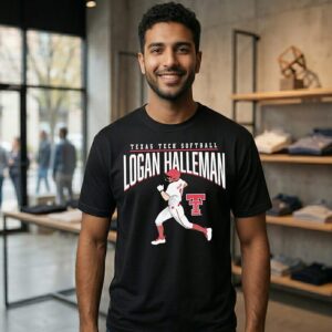Logan Halleman Texas Tech Red Raiders Softball Player Pose T-Shirt
