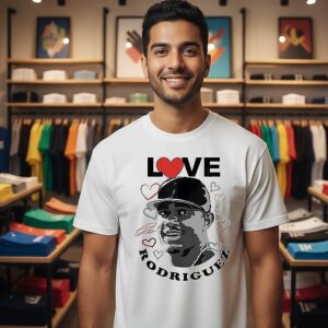 Love Julio Rodriguez Seattle Mariners Baseball Heart Signature T-Shirt