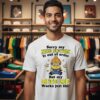 Minions Coffee Sorry My Nice Button Is Out Of Order But My Bite Me Works Just Fine T-Shirt