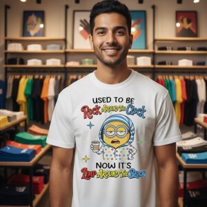 Minions Coffee Used To Be Rock Around The Clock Now It’s Limp Around The Block T-Shirt