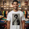 Mitch Johnson Wearing Jimi Hendrix Photo T-Shirt