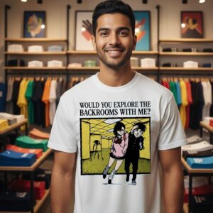 Momo Ayase And Ken Takakura Would You Explore The Backrooms With Me T-Shirt