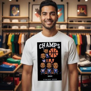 NBA New York Knicks 2026 Champs Coming Soon Cartoon T-Shirt