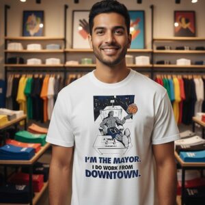 New York Knicks I’m The Mayor I Do Work From Downtown T-Shirt