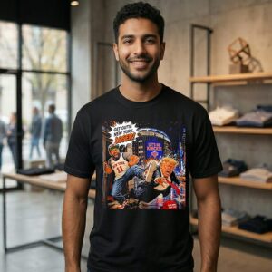 New York Knicks Jalen Brunson Vs Donald Trump Get Outta New York Loser Make America Great Again T-Shirt