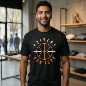 New York Quivers New York Knicks Basketball Parody Logo T-Shirt