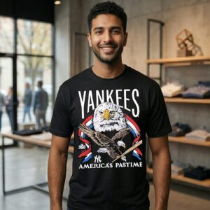 New York Yankees America’s Pastime 250th Celebration Bald Eagle T-Shirt
