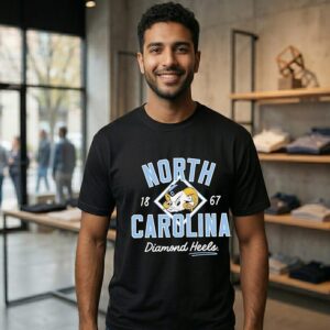 North Carolina Baseball Diamond Heels 1867 T-Shirt