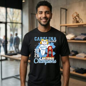 North Carolina Tar Heels 2026 NCAA National Champions Mascot T-Shirt