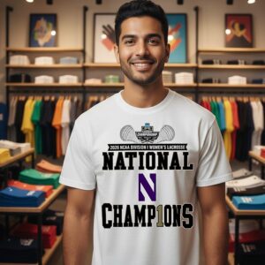 Northwestern Wildcats 2026 NCAA Women’s Lacrosse National Champions Locker Room T-Shirt
