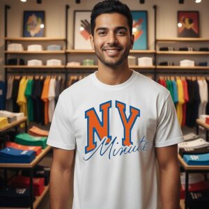 Ny Minute Champions New York Basketball Parody Logo T-Shirt