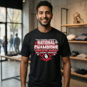 Oklahoma Sooners 2026 NCAA Baseball Cws National Champions Celebration T-Shirt