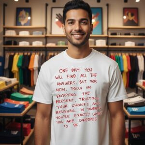 One Day You Will Find All The Answers But For Now Focus On Enjoying The Present T-Shirt