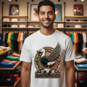 Pato Merlín Duck Mexico World Cup Logo 2026 T-Shirt
