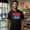 Philadelphia 76ers Walt Whitman Bridge City Hall Skyline T-Shirt